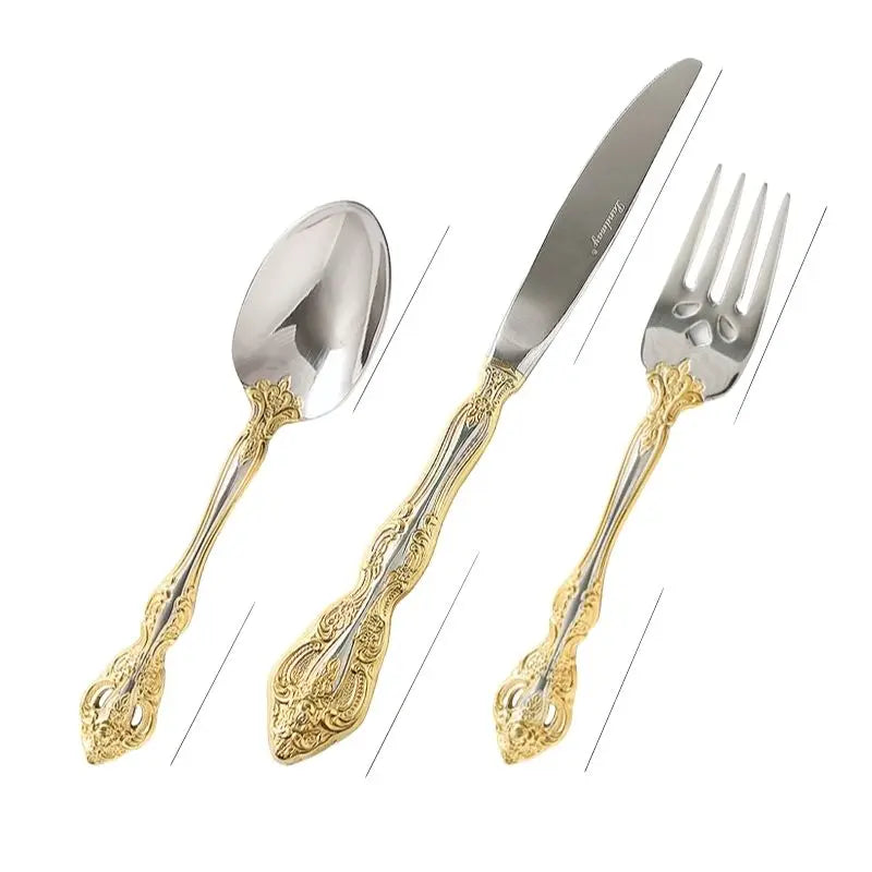 Luxury Gold Silver Spoon Set